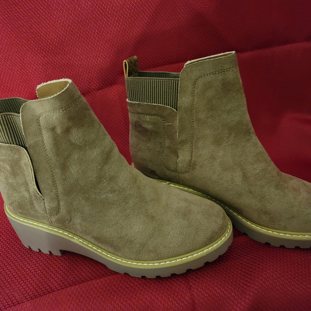 Hey Girl by Corky Taupe short boot. Worn one time.